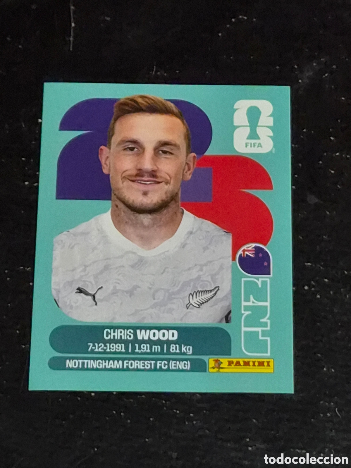 Coleccionismo cromos antiguos: NZL17 - WOOD , NUEVA ZELANDA FIFA WORLD CUP 2026