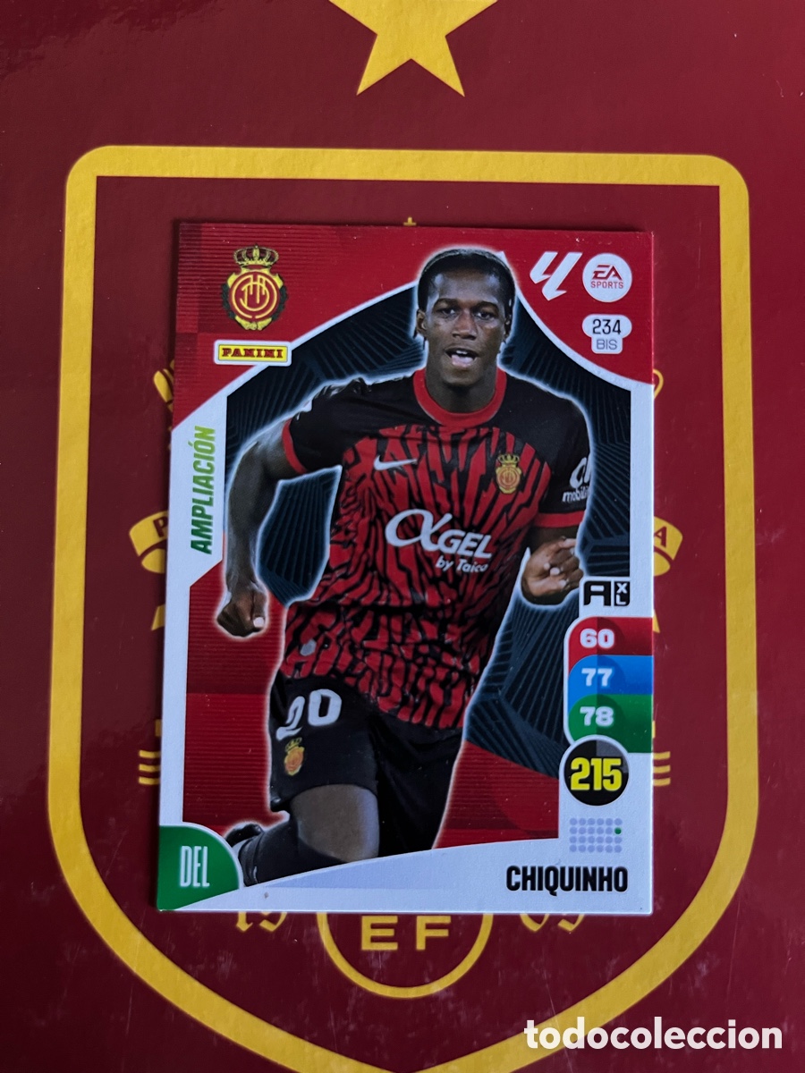 Coleccionismo cromos antiguos: 234 BIS CHIQUINHO AMPLIACI&Oacute;N ADRENALYN 2024 2025 24 25 MALLORCA