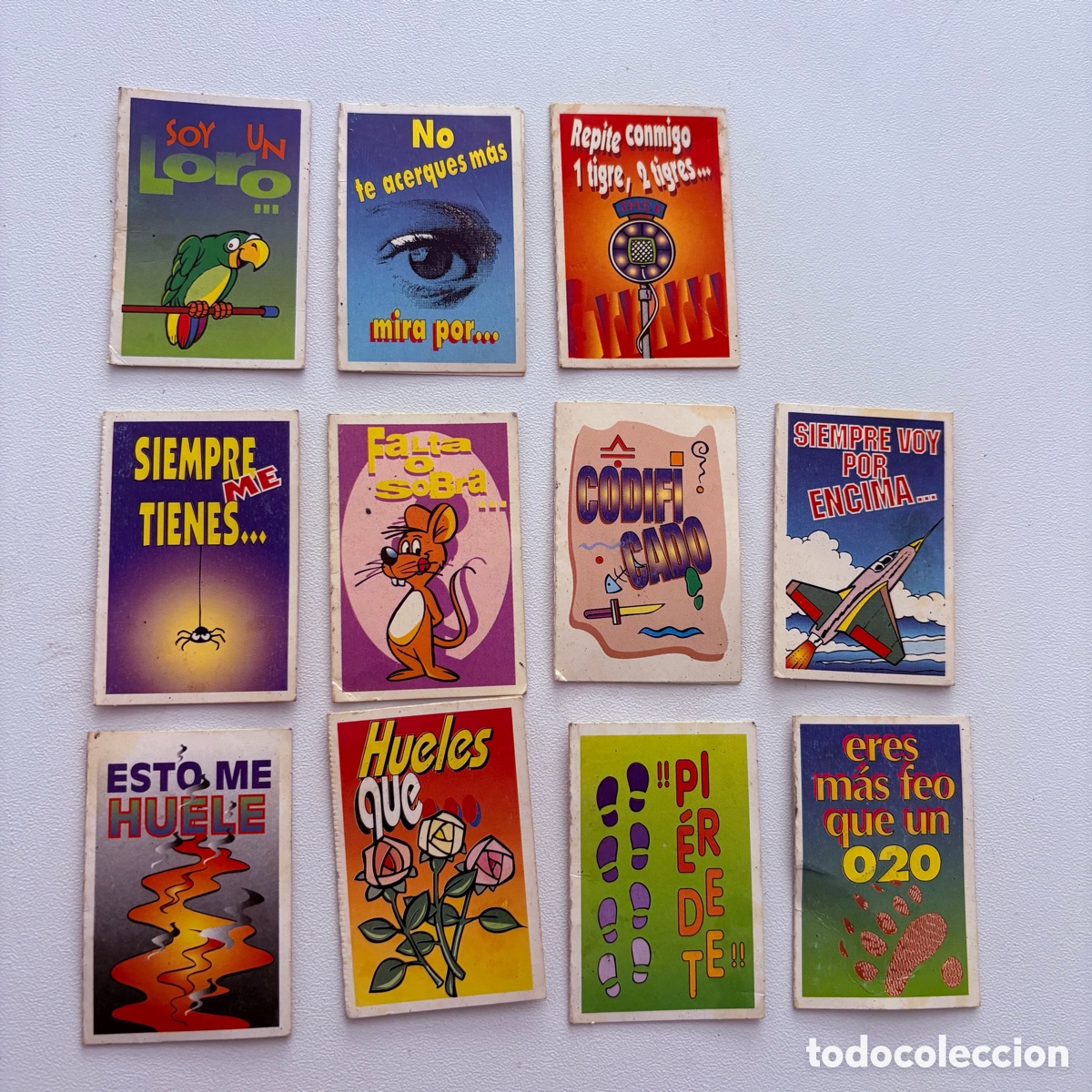 Coleccionismo cromos antiguos: lote 11 cromos sin repetir espejismos de bollycaco