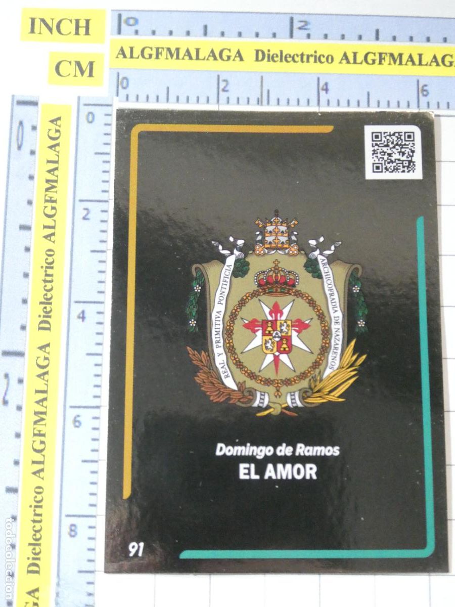 Coleccionismo cromos antiguos: CROMO TARJETA HOLY CARDS SEMANA SANTA SEVILLA 91 EL AMOR ESCUDO HER&Aacute;LDICO
