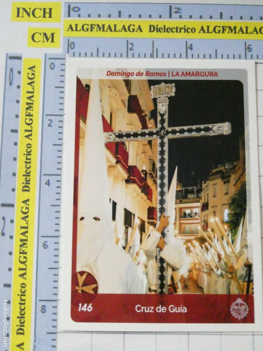 Coleccionismo cromos antiguos: CROMO TARJETA HOLY CARDS SEMANA SANTA SEVILLA 146 CRUZ DE GU&Iacute;A LA AMARGURA