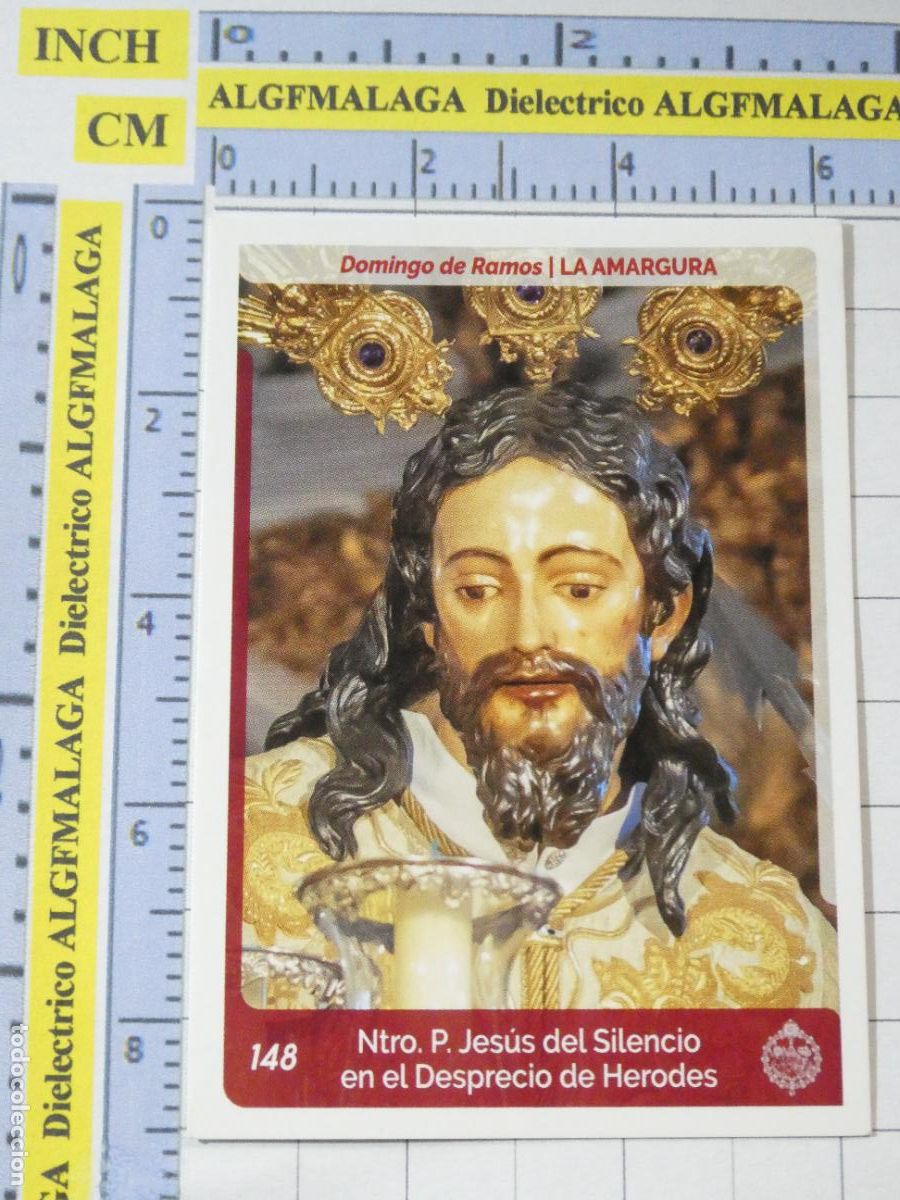 Coleccionismo cromos antiguos: CROMO TARJETA HOLY CARDS SEMANA SANTA SEVILLA 148 JESUS DEL SILENCIO EN EL DESPRECIO DE HERODES