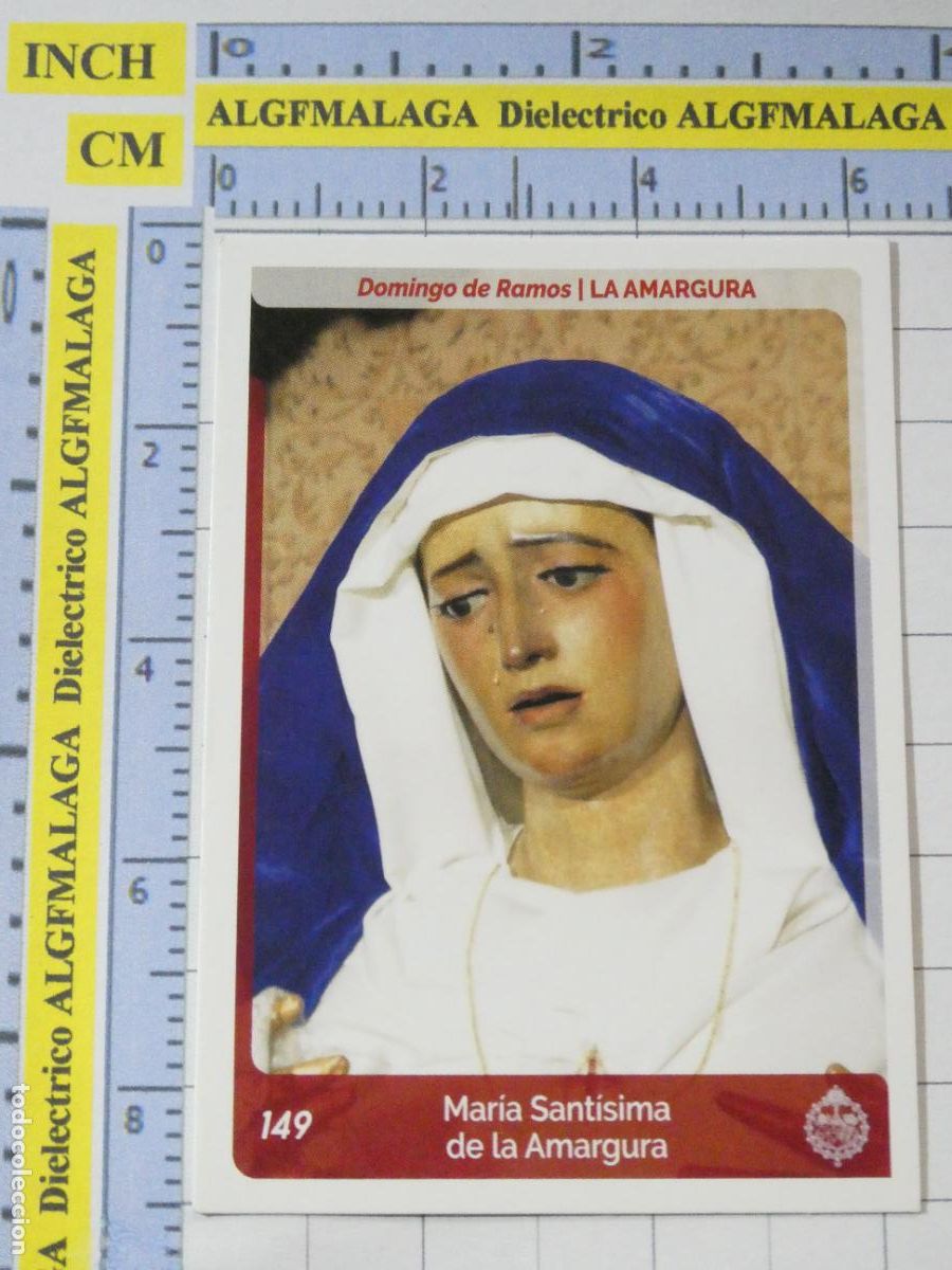 Coleccionismo cromos antiguos: CROMO TARJETA HOLY CARDS SEMANA SANTA SEVILLA 149 MAR&Iacute;A SANT&Iacute;SIMA DE LA AMARGURA