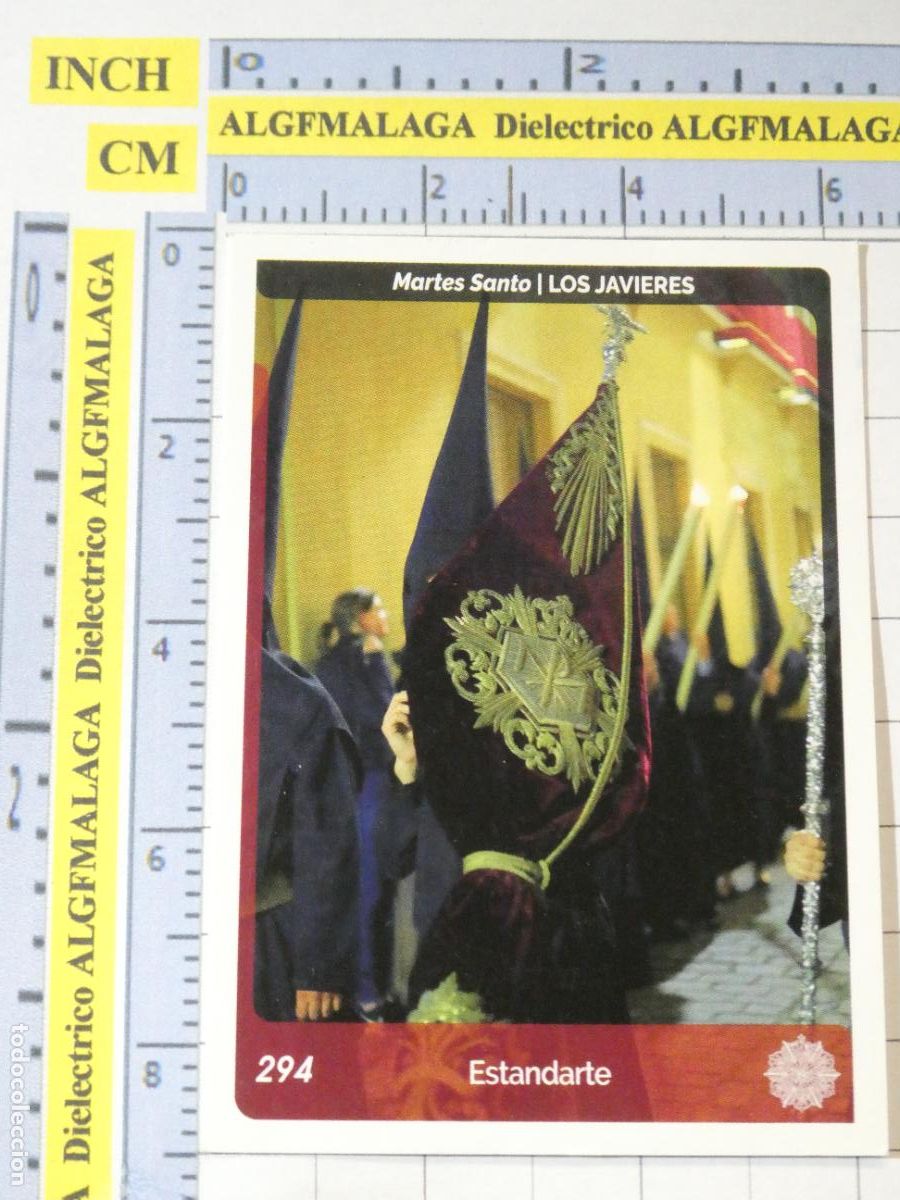 Coleccionismo cromos antiguos: CROMO TARJETA HOLY CARDS SEMANA SANTA SEVILLA 294 ESTANDARTE LOS JAVIERES