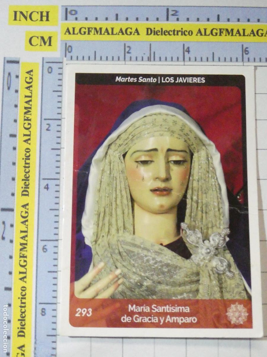 Coleccionismo cromos antiguos: CROMO TARJETA HOLY CARDS SEMANA SANTA SEVILLA 293 MAR&Iacute;A DE GRACIA Y AMPARO LOS JAVIERES