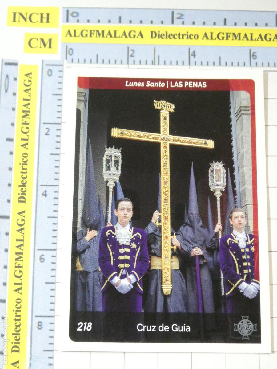Coleccionismo cromos antiguos: CROMO TARJETA HOLY CARDS SEMANA SANTA SEVILLA 218 CRUZ DE GU&Iacute;A LAS PENAS