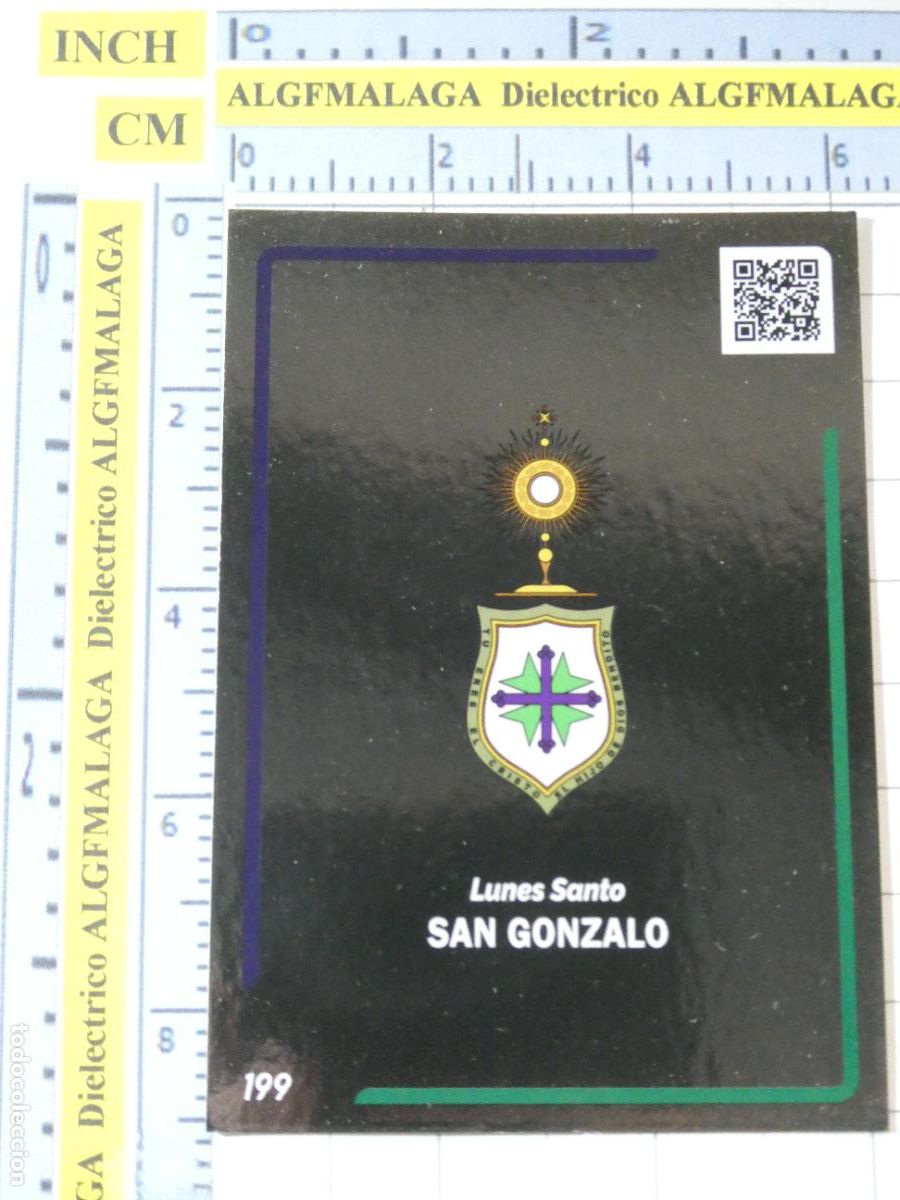 Coleccionismo cromos antiguos: CROMO TARJETA HOLY CARDS SEMANA SANTA SEVILLA 199 ESCUDO HER&Aacute;LDICO SAN GONZALO