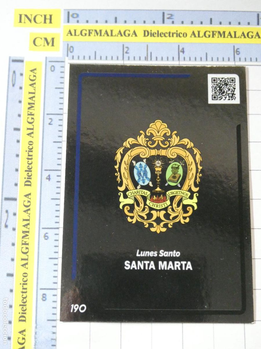 Coleccionismo cromos antiguos: CROMO TARJETA HOLY CARDS SEMANA SANTA SEVILLA 190 ESCUDO HER&Aacute;LDICO SANTA MARTA