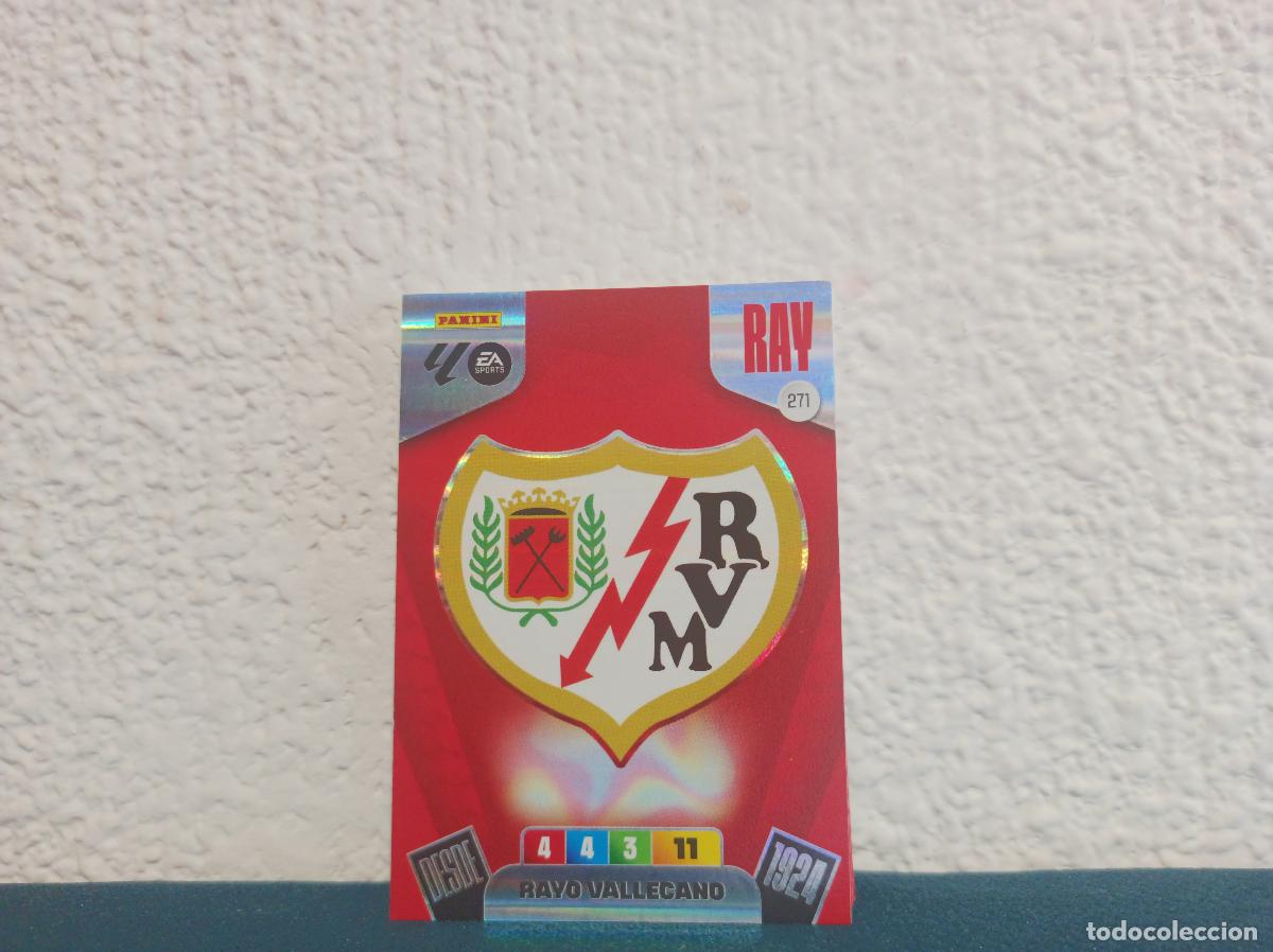 Coleccionismo cromos antiguos: 271 ESCUDO ESCUDO RAYO VALLECANO PANINI ADRENALYN XL 25 26