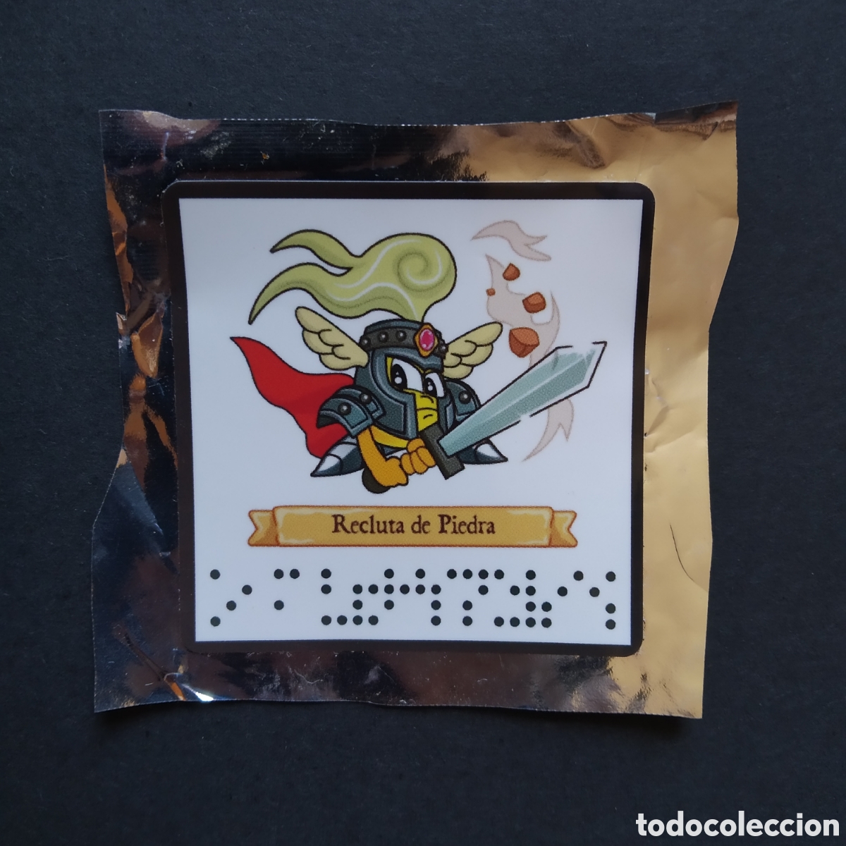 Coleccionismo cromos antiguos: CROMO - RECLUTA DE PIEDRA - GREFUHEROES (GREFU HEROES), DIARIO DE AVENTURAS - 2019 - GREFUSA