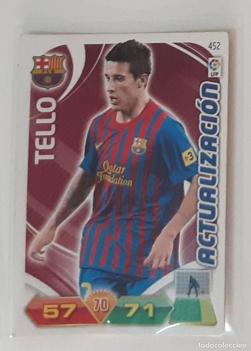 Coleccionismo cromos antiguos: Adrenalyn 11 12 actualizacion tello Barcelona