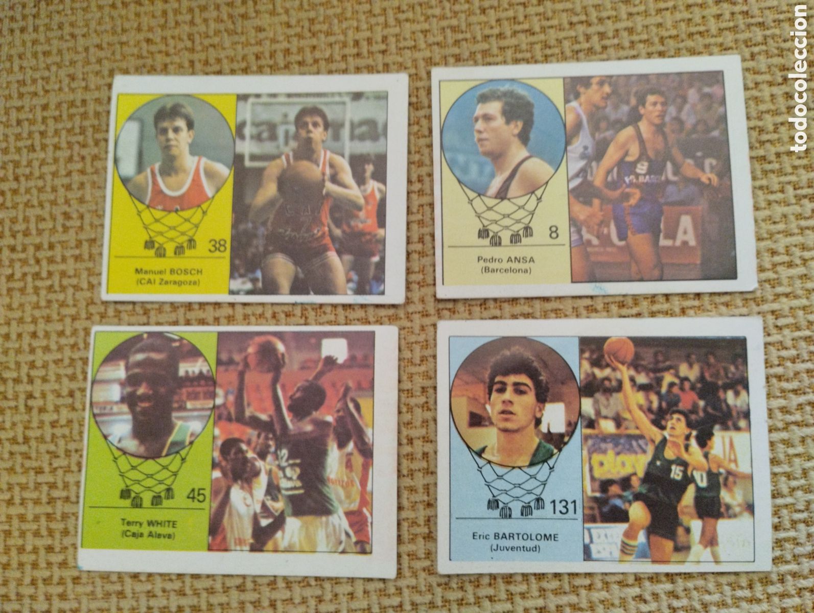 Collezionismo Figurine antiche: Lote cromos Baloncesto antiguos Yogur Clesa