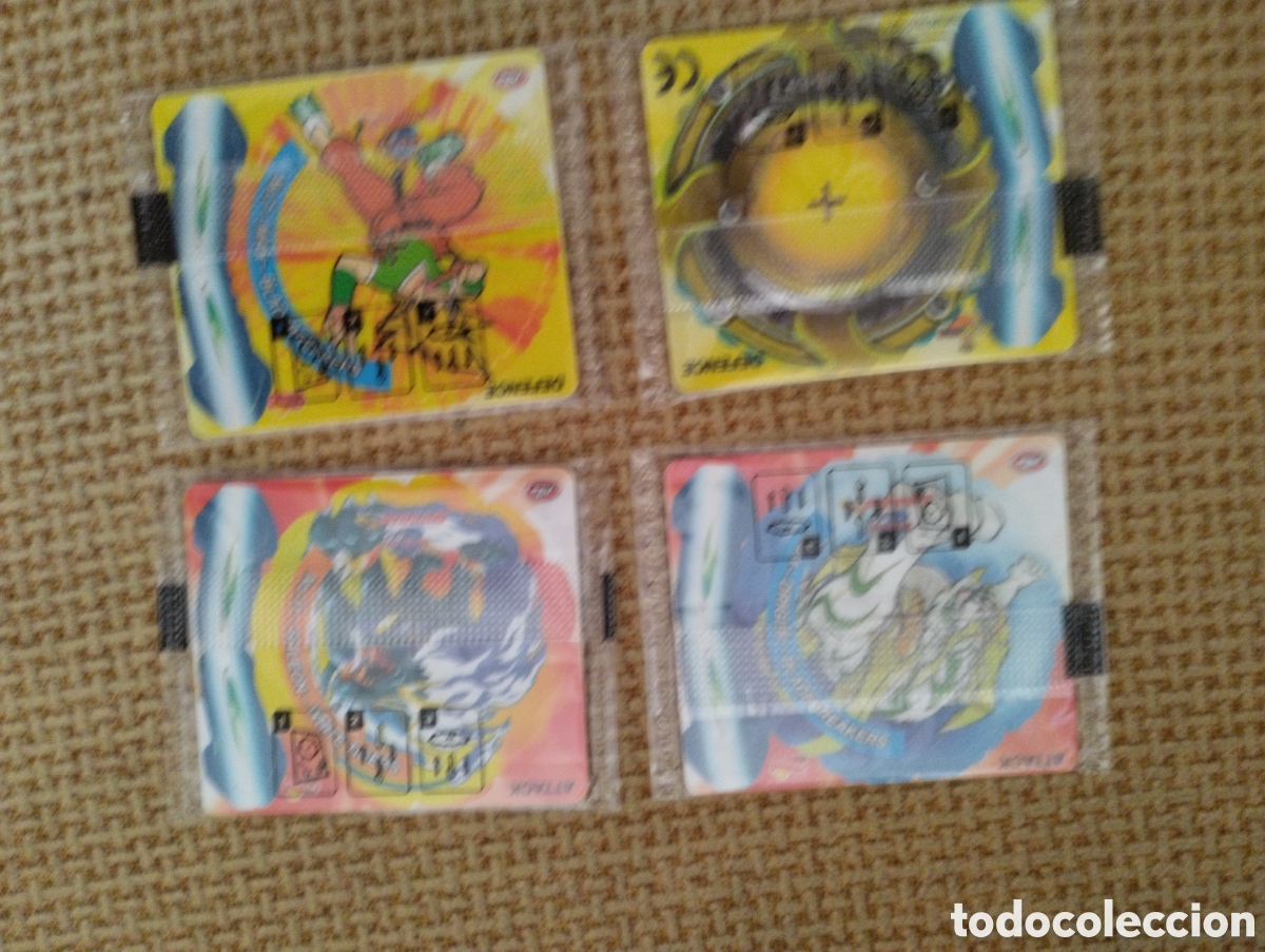 Coleccionismo cromos antiguos: Lote tazos Beyblade Spinners matutano