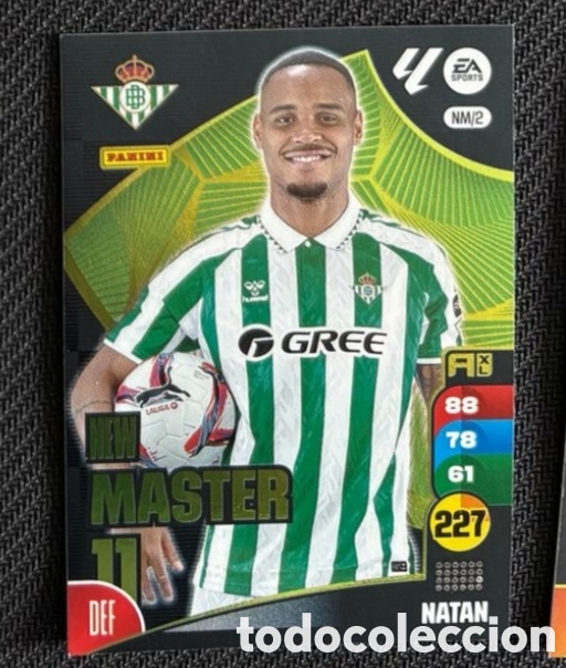 Coleccionismo cromos antiguos: Natan Betis New Master 11Panini Adrenalyn XL 2024-25