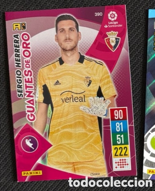 Coleccionismo cromos antiguos: Sergio Herrera GUANTES DE ORO Panini Adrenalyn XL Liga Santander 2021-22