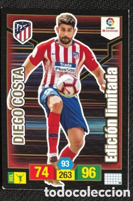 Coleccionismo cromos antiguos: Diego Costa Atl&eacute;tico Madrid Panini Adrenalyn XL Liga Santander 2018-19