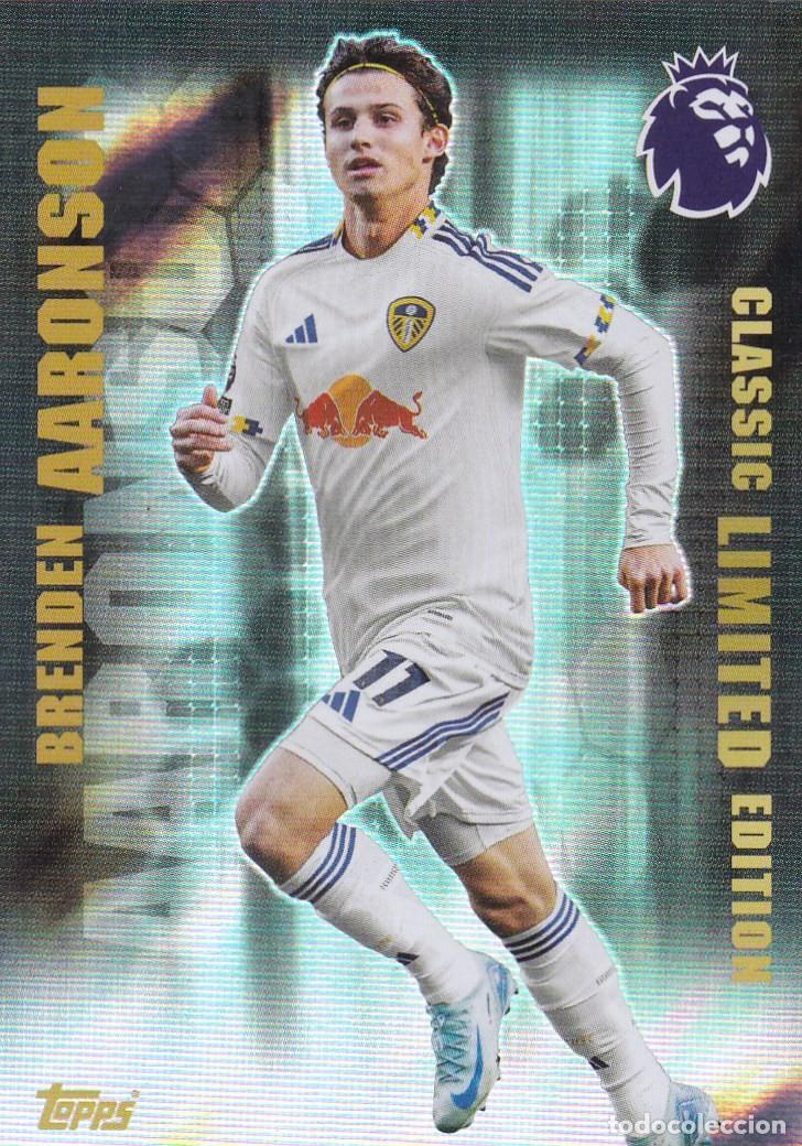 Coleccionismo cromos antiguos: cromo LE20 premier league, Brenden Aaronson, topps, edici&oacute;n limitada
