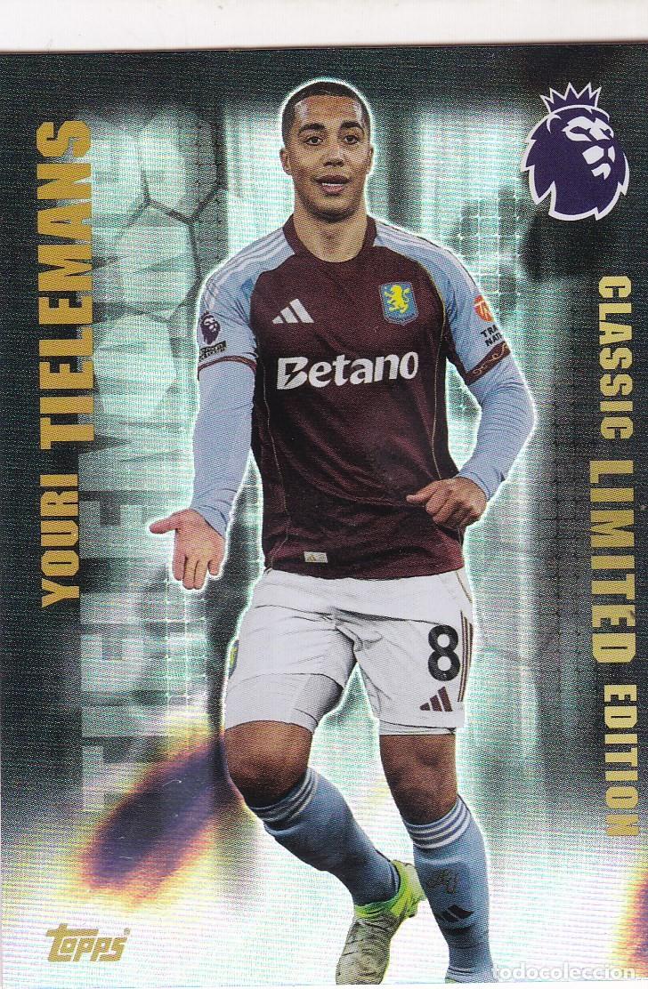 Coleccionismo cromos antiguos: cromo LE2 premier league, youri tielemans, topps, edici&oacute;n limitada