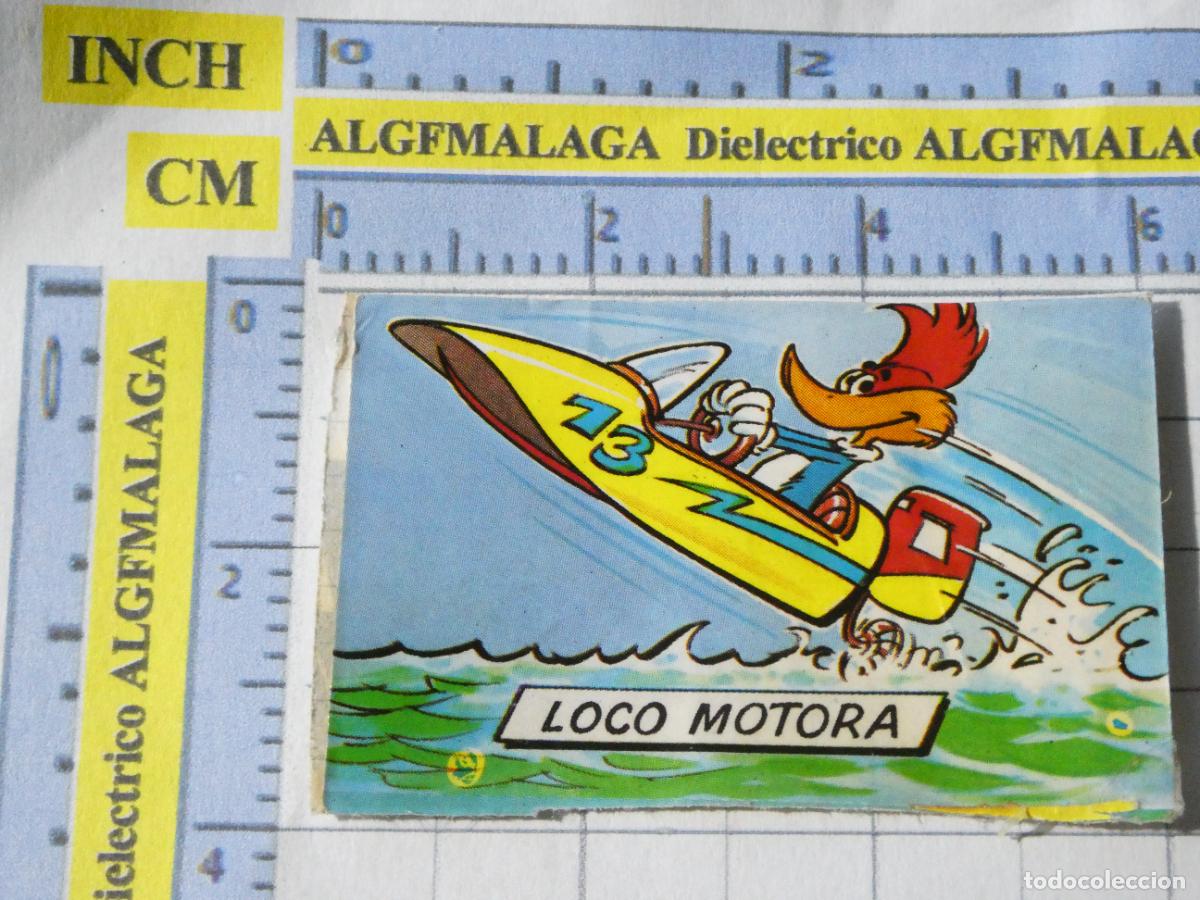 Coleccionismo cromos antiguos: CROMO CROMITO CHUCHER&Iacute;AS PASTELITOS PHOSKITOS BOTIBOING. LOCO MOTORA