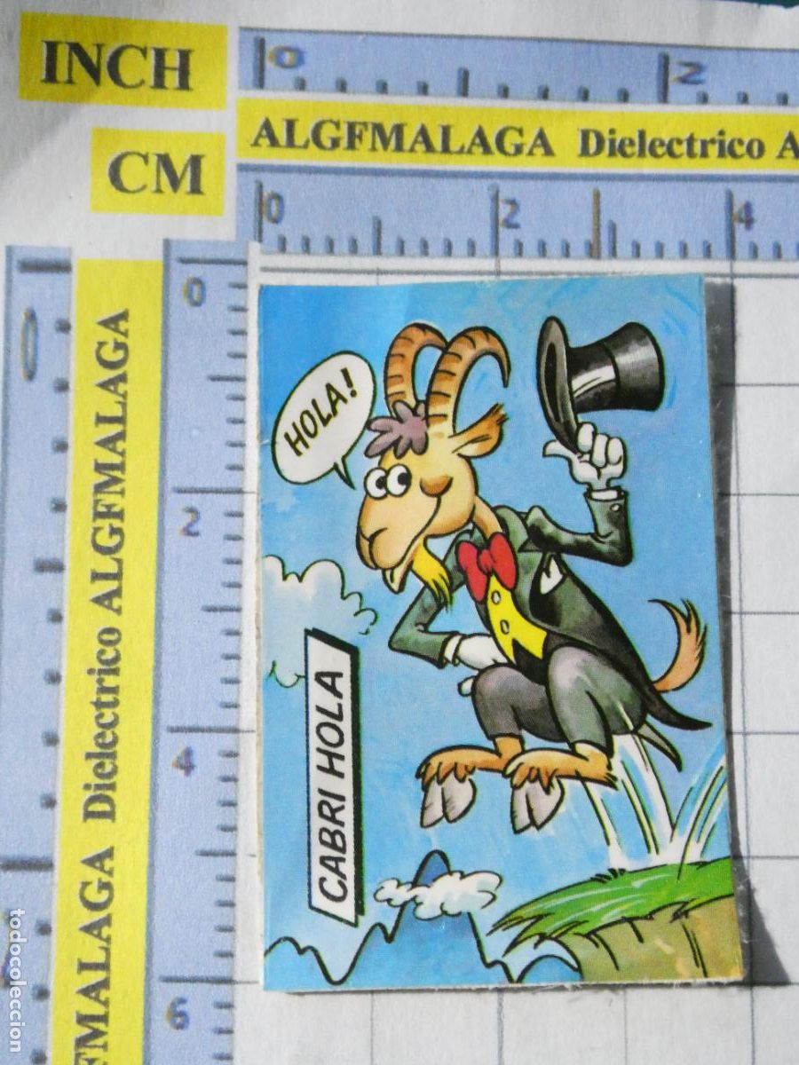 Coleccionismo cromos antiguos: CROMO CROMITO CHUCHER&Iacute;AS PASTELITOS PHOSKITOS BOTIBOING. CABRI HOLA