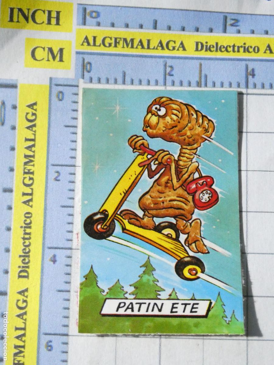 Coleccionismo cromos antiguos: CROMO CROMITO CHUCHER&Iacute;AS PASTELITOS PHOSKITOS BOTIBOING. PATIN ETE ET EXTRATERRESTRE
