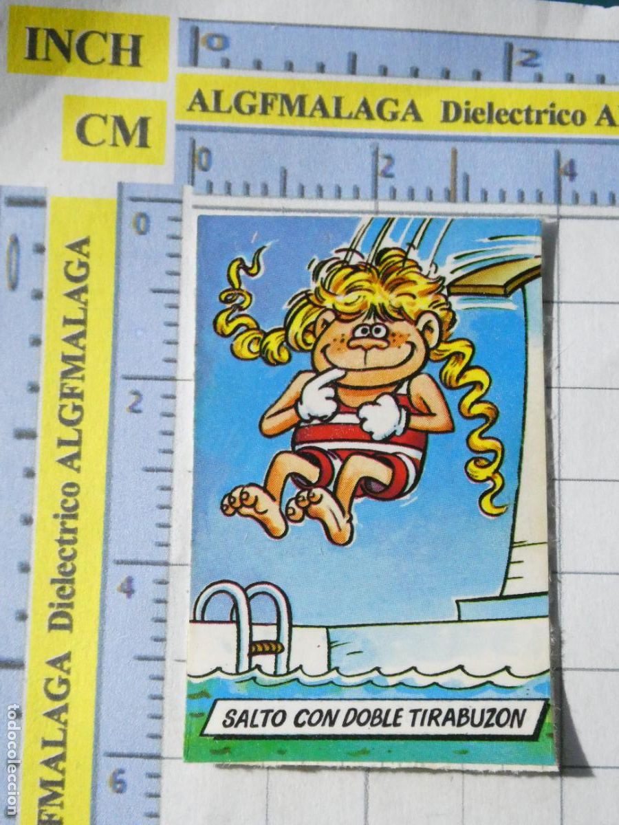Coleccionismo cromos antiguos: CROMO CROMITO CHUCHER&Iacute;AS PASTELITOS PHOSKITOS BOTIBOING. SALTO CON DOBLE TIRABUZ&Oacute;N