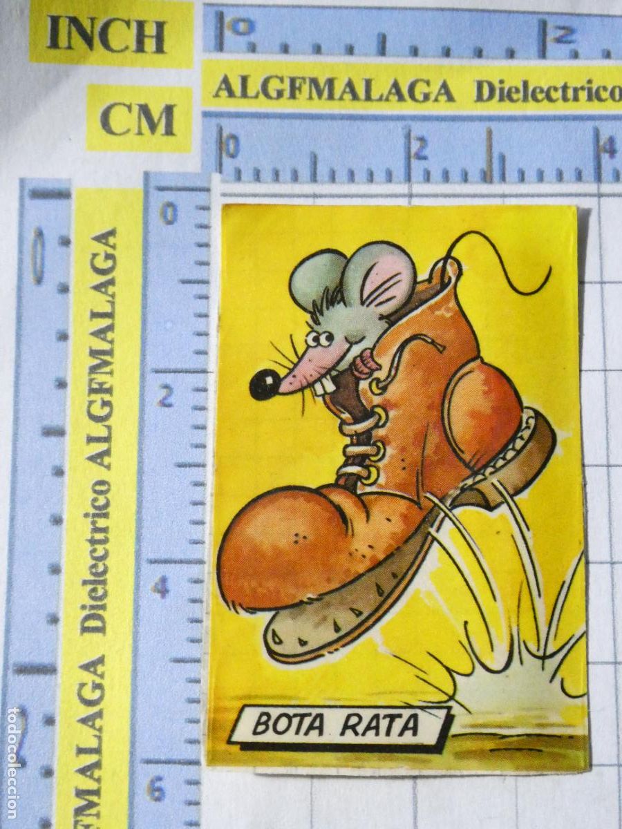 Coleccionismo cromos antiguos: CROMO CROMITO CHUCHER&Iacute;AS PASTELITOS PHOSKITOS BOTIBOING. BOTA RATA