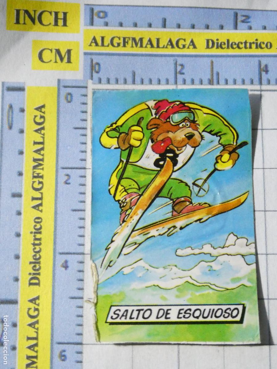 Coleccionismo cromos antiguos: CROMO CROMITO CHUCHER&Iacute;AS PASTELITOS PHOSKITOS BOTIBOING. SALTO DE ESQUIOSO