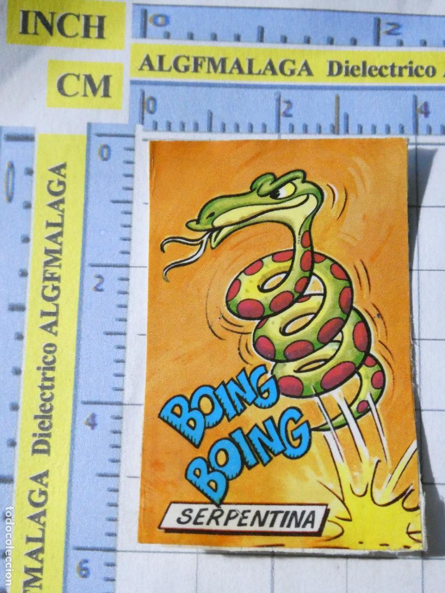 Coleccionismo cromos antiguos: CROMO CROMITO CHUCHER&Iacute;AS PASTELITOS PHOSKITOS BOTIBOING. SERPENTINA