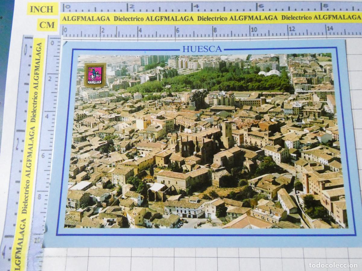 Coleccionismo cromos antiguos: POSTAL DE HUESCA. A&Ntilde;O 1988. VISTA AEREA 3 ESCUDO ORO. 3778