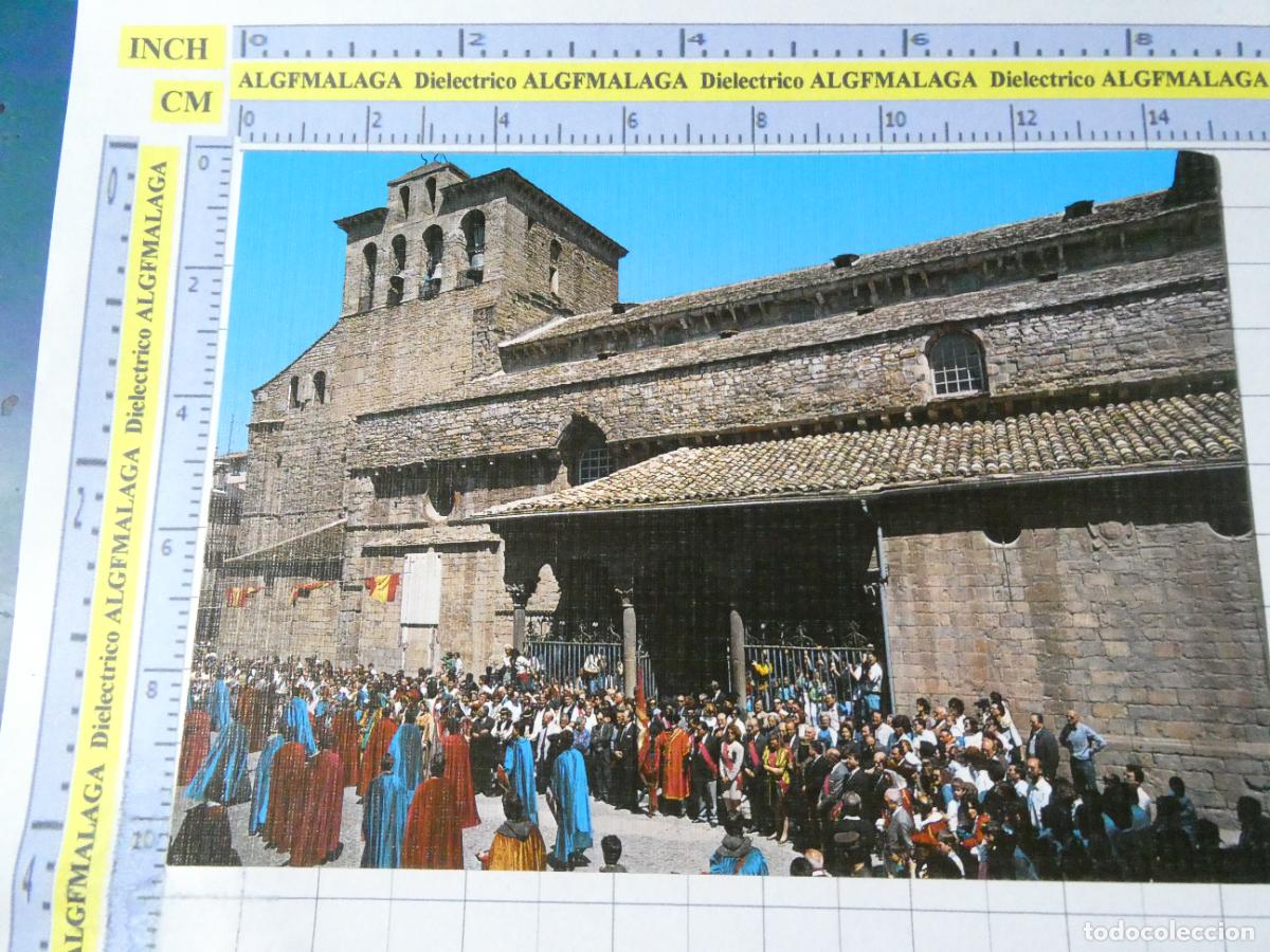 Coleccionismo cromos antiguos: POSTAL DE HUESCA. A&Ntilde;O 1989. JACA FIESTA PRIMER VIERNES DE MAYO CON LA CATEDRAL 38 SICILIA. 3783