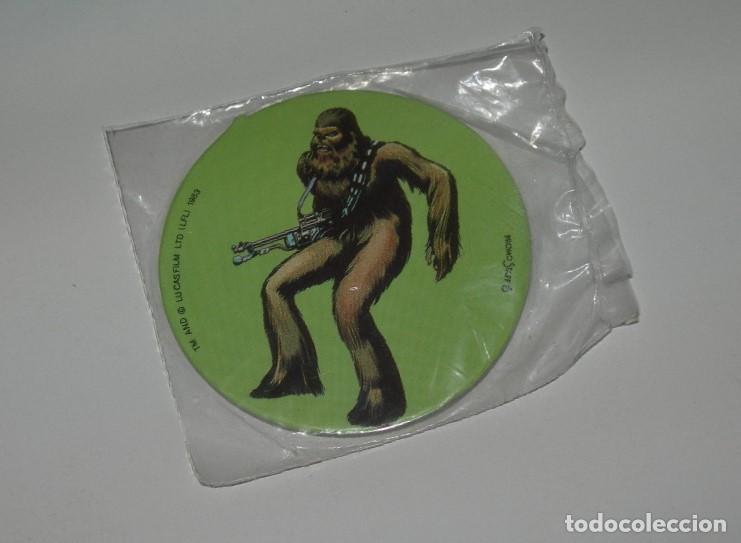 Collectable Antique Stickers: - STAR WARS - CHAPA / CROMO ADHESIVO NUEVO Y PRECINTADO EL RETORNO DEL JEDI - CHOCOLATES CIBELES -