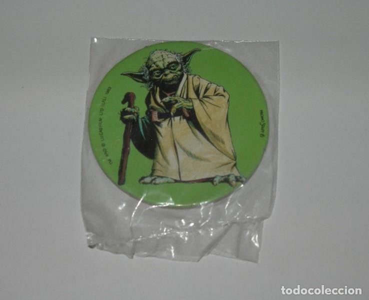 Collectable Antique Stickers: - STAR WARS - CHAPA / CROMO ADHESIVO NUEVO Y PRECINTADO EL RETORNO DEL JEDI - CHOCOLATES CIBELES -