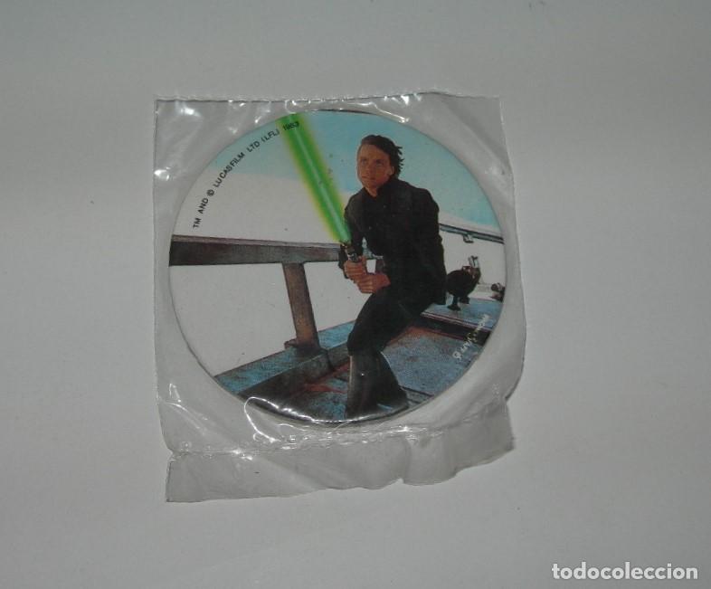 Collectable Antique Stickers: - STAR WARS - CHAPA / CROMO ADHESIVO NUEVO Y PRECINTADO EL RETORNO DEL JEDI - CHOCOLATES CIBELES -