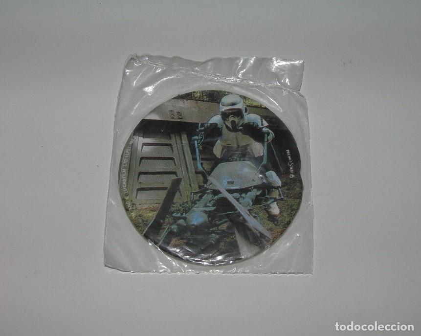 Collectable Antique Stickers: - STAR WARS - CHAPA / CROMO ADHESIVO NUEVO Y PRECINTADO EL RETORNO DEL JEDI - CHOCOLATES CIBELES -