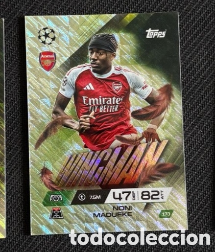 Collectable Antique Stickers: Madueke Arsenal Wingman Match Attax Extra 2025 2026