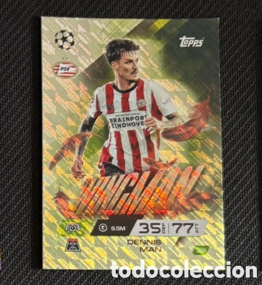 Collectable Antique Stickers: Dennis Man PSV Wingman Match Attax Extra 2025 2026