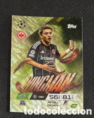 Collectable Antique Stickers: Ritsu Doan Eintracht Frankfurt Wingman Match Attax Extra 2025 2026