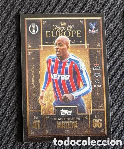 Coleccionismo cromos antiguos: MATETA CRYSTAL PALACE KINGS OF EUROPE MATCH ATTAX TOPPS