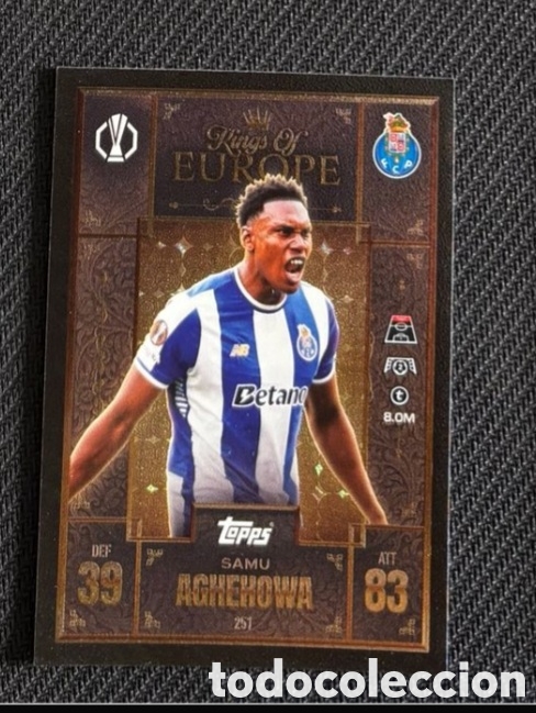 Coleccionismo cromos antiguos: SAMU OPORTO KINGS OF EUROPE MATCH ATTAX TOPPS