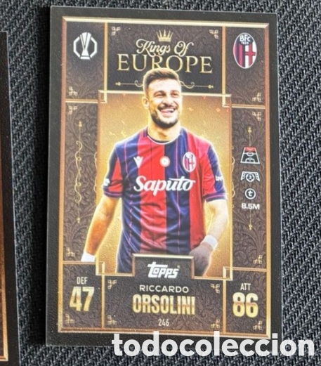 Coleccionismo cromos antiguos: ORSOLINI BOLOGNIA KINGS OF EUROPE MATCH ATTAX TOPPS