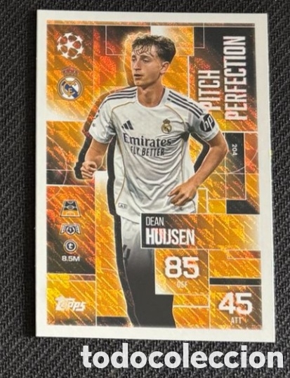 Coleccionismo cromos antiguos: HUIJSEN REAL MADRID MATCH ATTAX EXTRA 2025 2026 PITCH PERFECTION