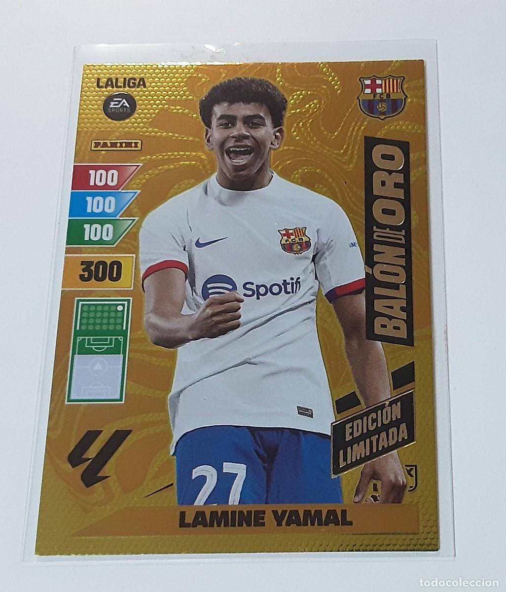 Coleccionismo cromos antiguos: Lamine yamal adrenalyn xl 23 24 bal&oacute;n de oro edicion limitada
