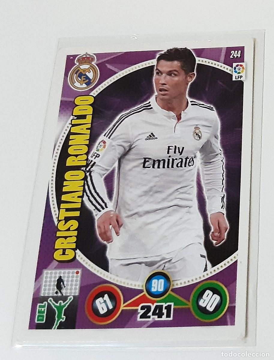 Coleccionismo cromos antiguos: Cristiano Ronaldo adrenalyn xl 14 15 real Madrid 244