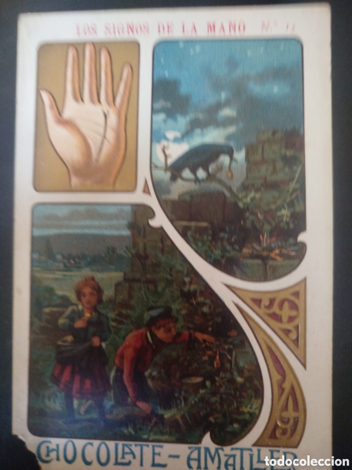 Coleccionismo cromos antiguos: Los signos de la mano, n. 15, Chocolate Amatller