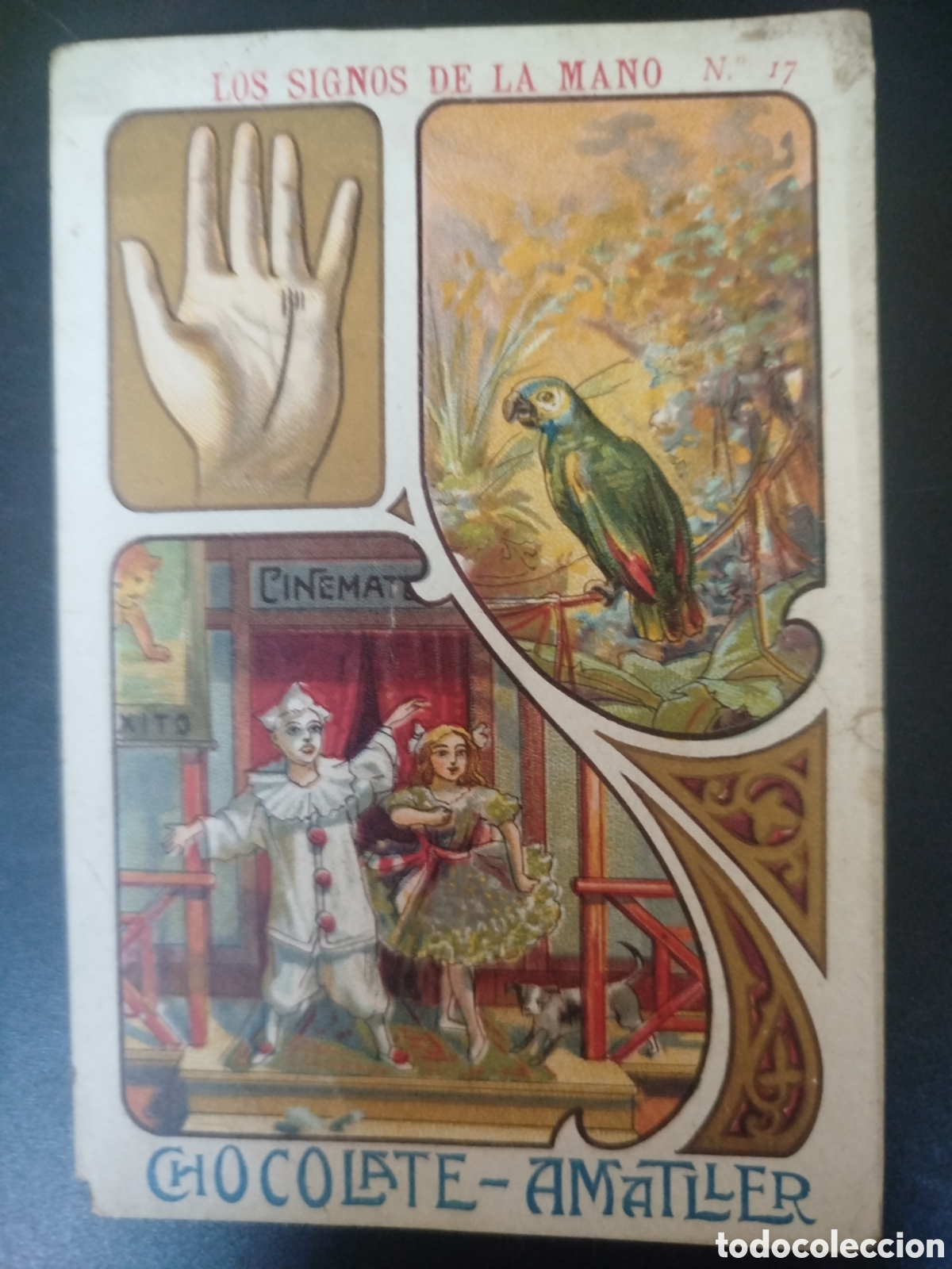 Coleccionismo cromos antiguos: Los signos de la mano, n. 17, Chocolate Amatller