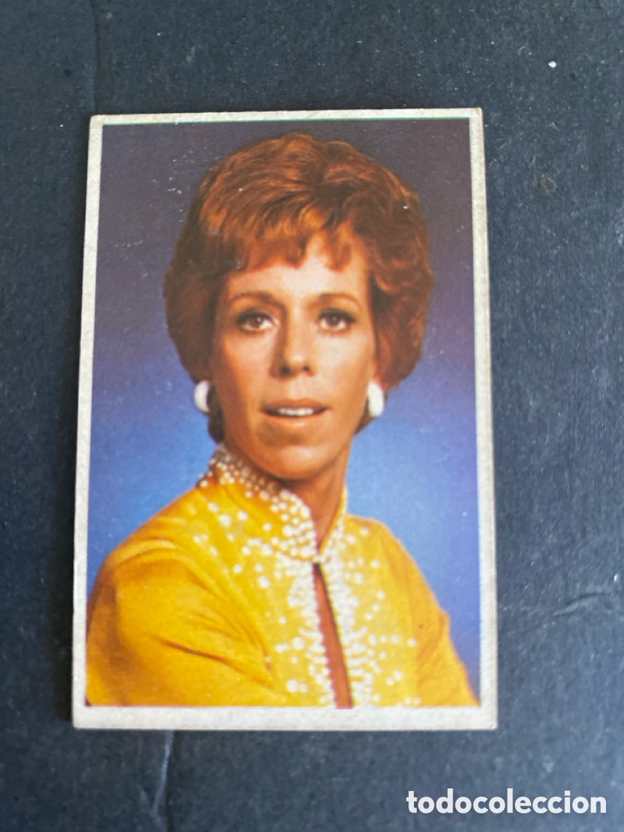Sammeln alte Sammelbilder: Cromo Figuras N* 120 Carol Burnett ediciones este