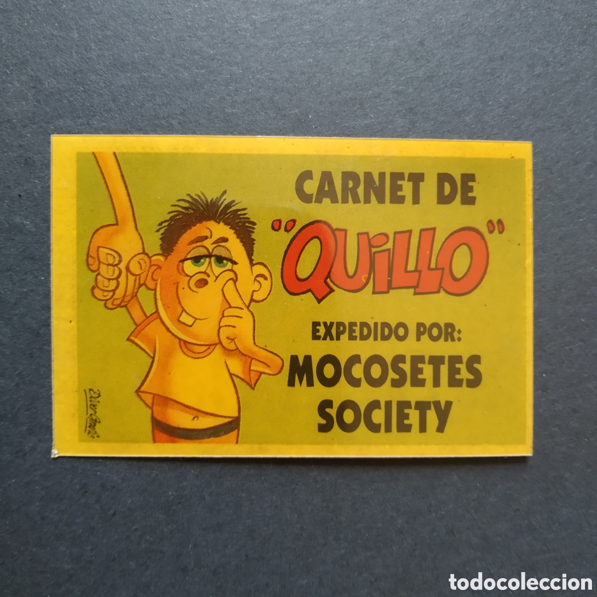 Coleccionismo cromos antiguos: CROMO - CARNET DE &rdquo;QUILLO&rdquo; - BOLLY-CARNET - BOLLYCAO - A&Ntilde;O 1989