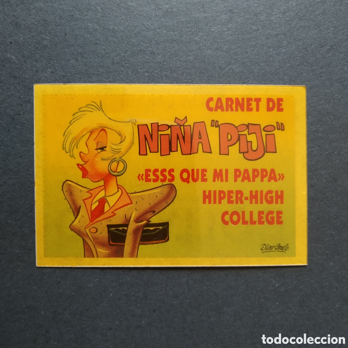 Coleccionismo cromos antiguos: CROMO - CARNET DE NI&Ntilde;A &rdquo;PIJI&rdquo; - BOLLY-CARNET - BOLLYCAO - A&Ntilde;O 1989