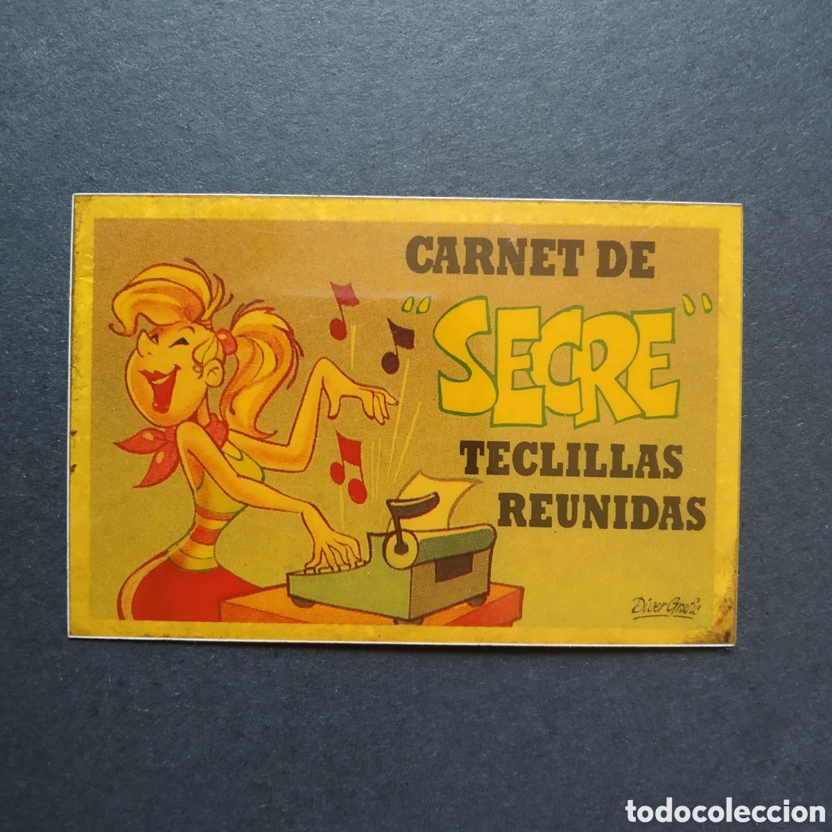 Coleccionismo cromos antiguos: CROMO - CARNET DE &rdquo;SECRE&rdquo; - BOLLY-CARNET - BOLLYCAO - A&Ntilde;O 1989